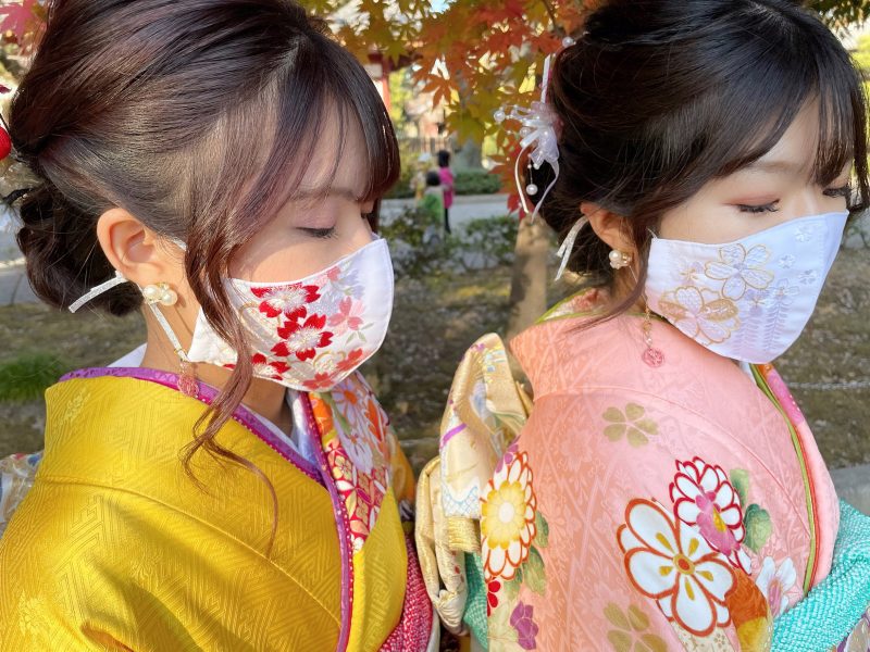令和３年度成人式 振袖に合うマスクって 実際に着用してみた感想 Kimono みやこや 栃木県足利市 群馬県太田市の振袖専門店